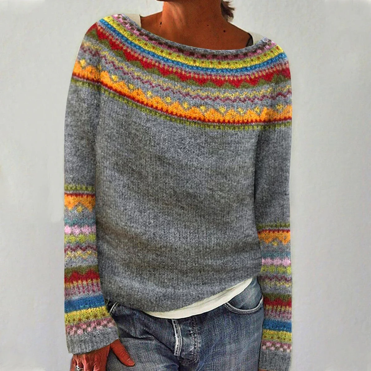 Women's Winter Sweater Vintage Design – Soft Knitted Sweater | DANIQUE