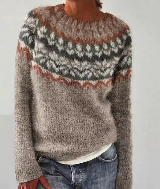 Women's Winter Sweater Vintage Design – Soft Knitted Sweater | DANIQUE - Image 10
