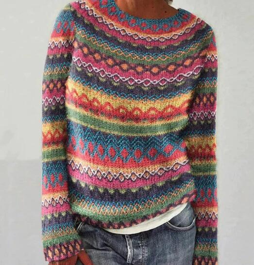 Women's Winter Sweater Vintage Design – Soft Knitted Sweater | DANIQUE - Image 7