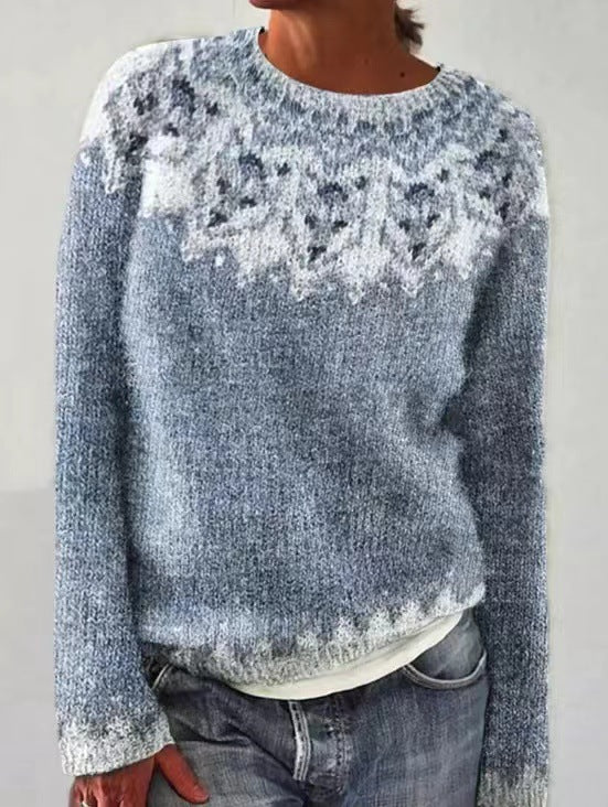 Women's Winter Sweater Vintage Design – Soft Knitted Sweater | DANIQUE - Image 8