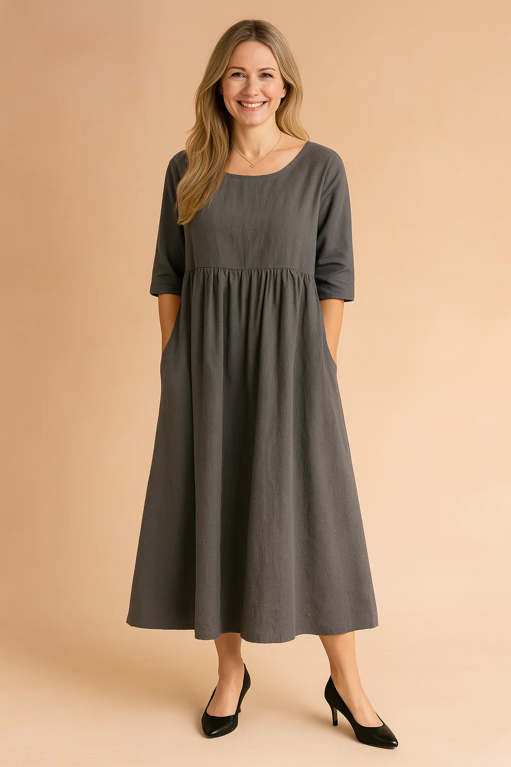 Zuzanna | Airy dress with pockets - Image 2
