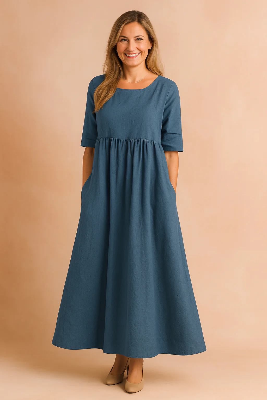 Zuzanna | Airy dress with pockets - Image 6