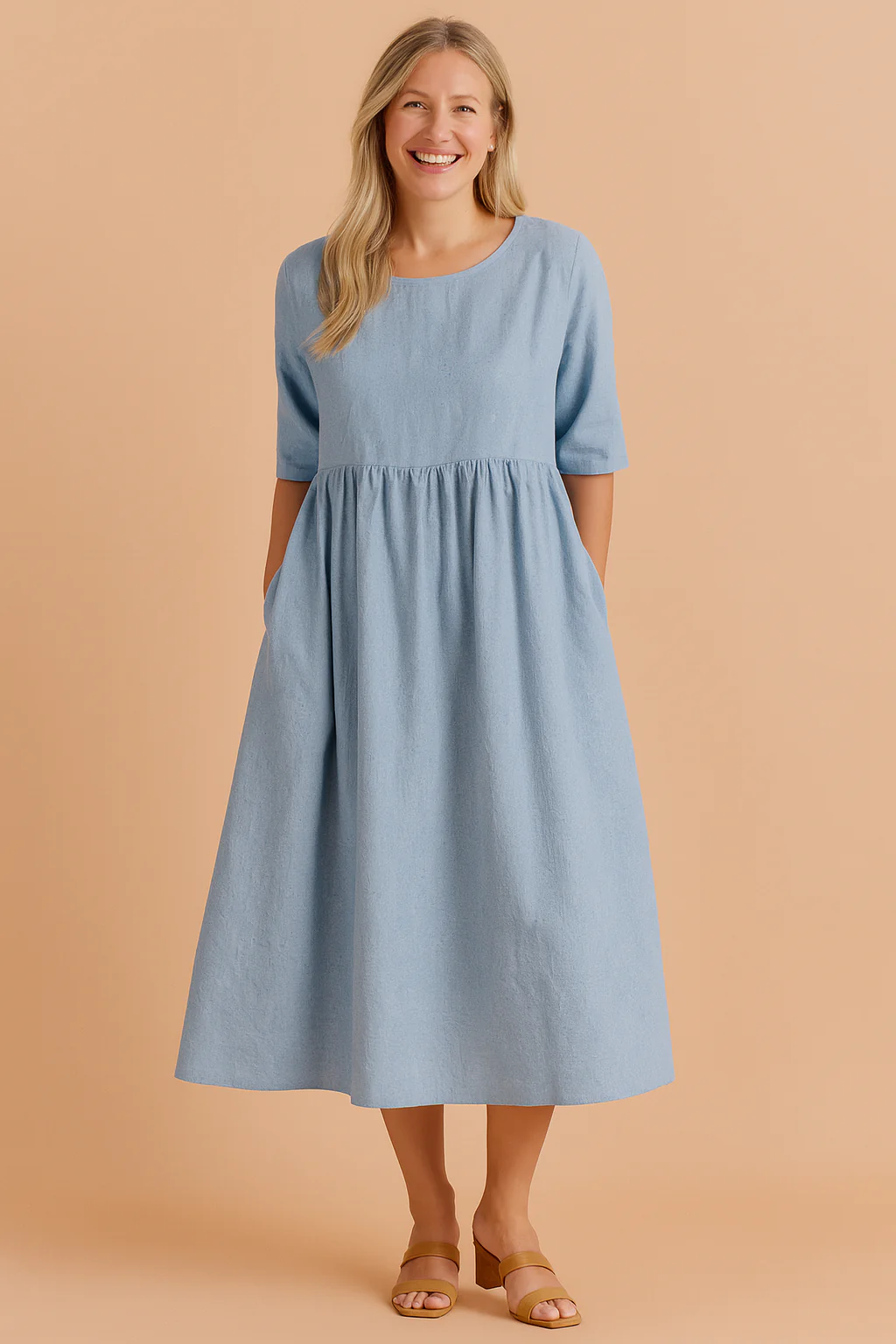 Zuzanna | Airy dress with pockets - Image 7